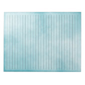 Zwart-witte lijnen met brede lijnen Blauwgroen Wat Notitieblok (Voorkant)