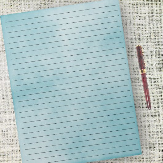 Zwart-witte lijnen met brede lijnen Blauwgroen Wat Notitieblok