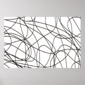 Zwart-witte lijnkunst poster (Voorkant)