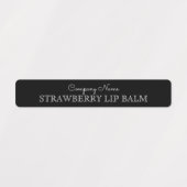 Zwart-witte Lip Balm Merk Ingrediënt Custom Labels (Design 1)