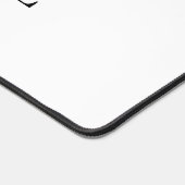 Zwart Witte Logo Aangepaste Zakelijke Bureaumat (Hoek)