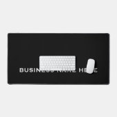 Zwart Witte Logo Bedrijfs Sjabloon Bureaumat (Keyboard & Muis)