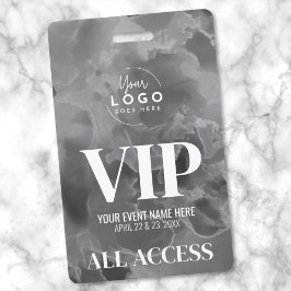 Zwart Witte Logo VIP Evenement Badge