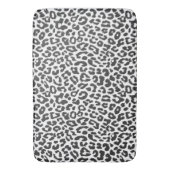 Zwart-witte luipaard afdrukken Dierlijke huidpatro Badmat (Voorkant Verticaal)