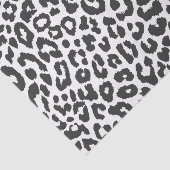 Zwart-witte luipaard afdrukken Dierlijke huidpatro Tissuepapier (Detail)