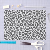Zwart-witte luipaard afdrukken Dierlijke huidpatro Tissuepapier (Craft)