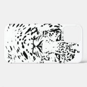 Zwart Witte Luipaard Case-Mate iPhone Case (Achterkant (horizontaal))