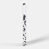 Zwart Witte Luipaard iPhone Hoesje (Rechterkant)