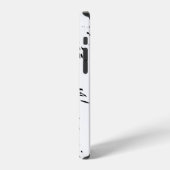 Zwart Witte Luipaard iPhone Hoesje (Linkerkant)