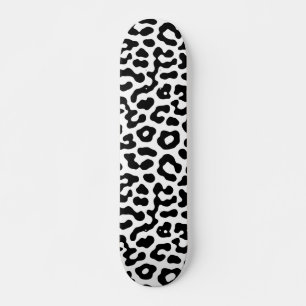 Zwart-witte luipspuiten Afdrukpatroon Persoonlijk Skateboard