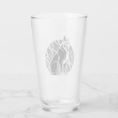 Zwart-Witte Lynx Glas (Achterkant)