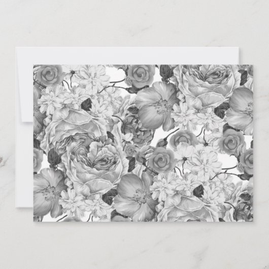 Zwart-witte maan fase Wiccan Handfasting Save The Date (Achterkant)