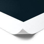 Zwart-witte maan Kinder kamer Art Poster (Hoek)