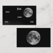 Zwart & Witte Maan Visitekaartje (Voorkant / Achterkant)