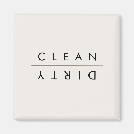 Zwart & Witte Magnet voor Afwasmachine (Voorkant)