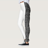 Zwart-witte maïskoek leggings (Links)