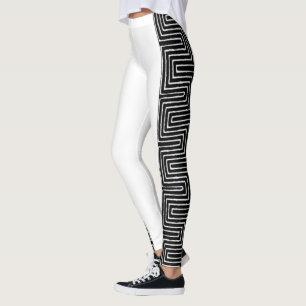 Zwart-witte maïskoek leggings