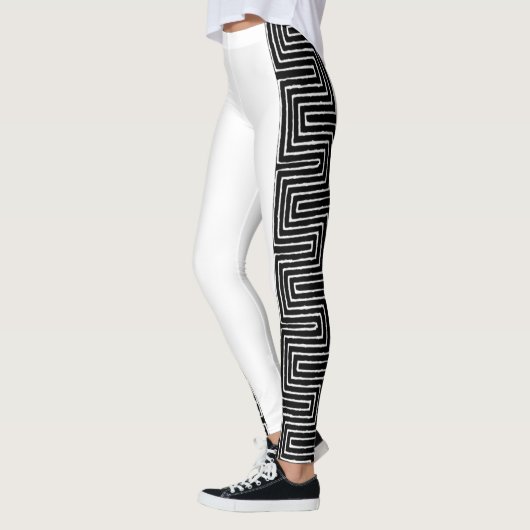 Zwart-witte maïskoek leggings (Links)