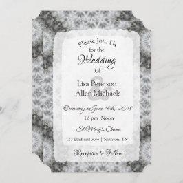 Zwart-witte Mandala-huwelijksuitnodigingen Kaart