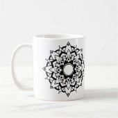 Zwart-witte Mandala Mok (Links)