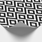 Zwart-witte mander cadeaupapier (Hoek)