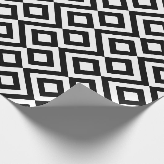 Zwart-witte mander cadeaupapier (Hoek)