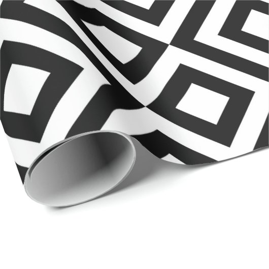 Zwart-witte mander cadeaupapier (Rol Hoek)