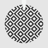 Zwart-witte mander ornament (achterkant)