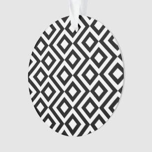 Zwart-witte mander ornament