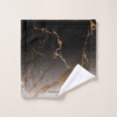 Zwart-witte marmer bad handdoek (Wasdoekje)