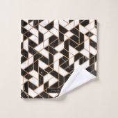 Zwart-witte marmer bad handdoek (Wasdoekje)