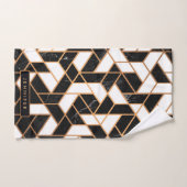 Zwart-witte marmer bad handdoek (Handdoek)