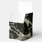 Zwart-witte marmer bedankdoosjes (Geopend)