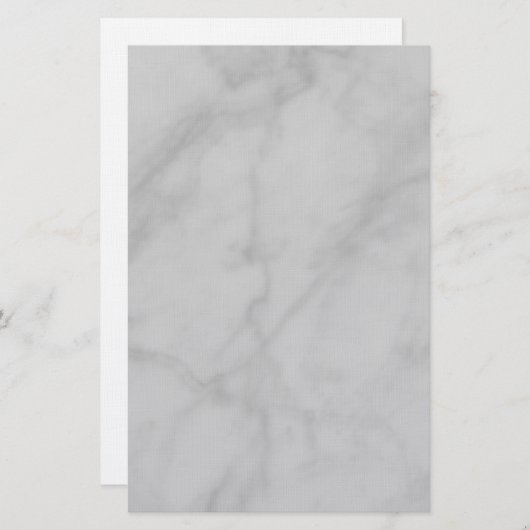 Zwart-witte marmer briefpapier (Voorkant / Achterkant)