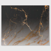 Zwart-witte marmer cadeaupapier (Vlak)