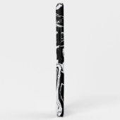 Zwart-witte marmer Case-Mate iPhone case (Achterkant/rechts)