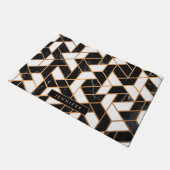 Zwart-witte marmer deurmat (Schuin)