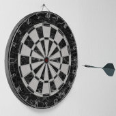 Zwart-witte marmer Elegant Classic Dartbord