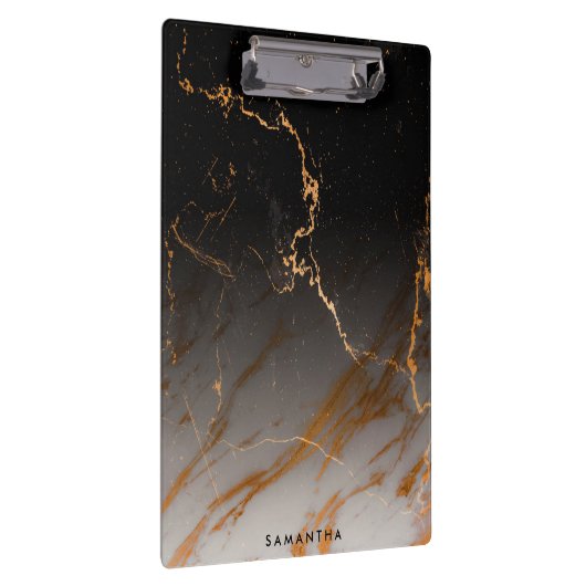 Zwart-witte marmer klembord (Rechts)