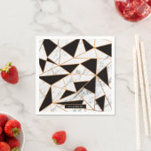 Zwart-witte marmer servet (Insitu)