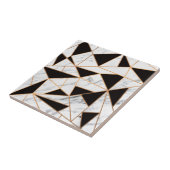 Zwart-witte marmer tegeltje (Zijkant)