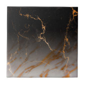 Zwart-witte marmer tegeltje (Voorkant)