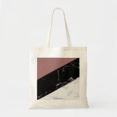 Zwart-witte marmer tote bag (Voorkant)
