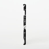 Zwart-witte marmerstijl Samsung-telefoontas Samsung Galaxy Hoesje (Rechterkant)