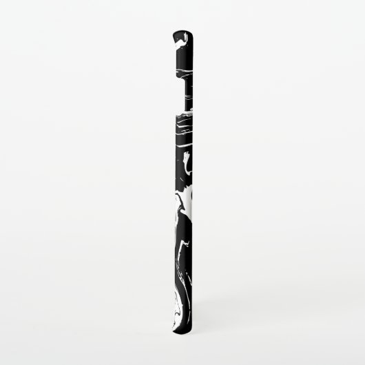 Zwart-witte marmerstijl Samsung-telefoontas Samsung Galaxy Hoesje (Rechterkant)