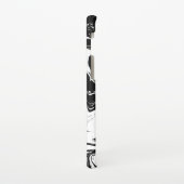 Zwart-witte marmerstijl Samsung-telefoontas Samsung Galaxy Hoesje (Linkerkant)