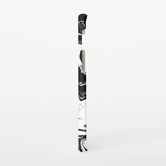 Zwart-witte marmerstijl Samsung-telefoontas Samsung Galaxy Hoesje (Linkerkant)