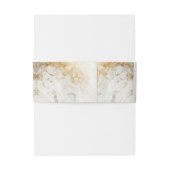 Zwart-witte marmerweddenschap uitnodigingen wikkel (Achterkant Voorbeeld)