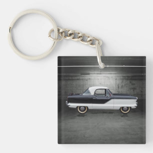 Zwart-witte Metropolitaanse Nash Sleutelhanger