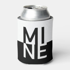 Zwart-witte MINE Blikjeskoeler